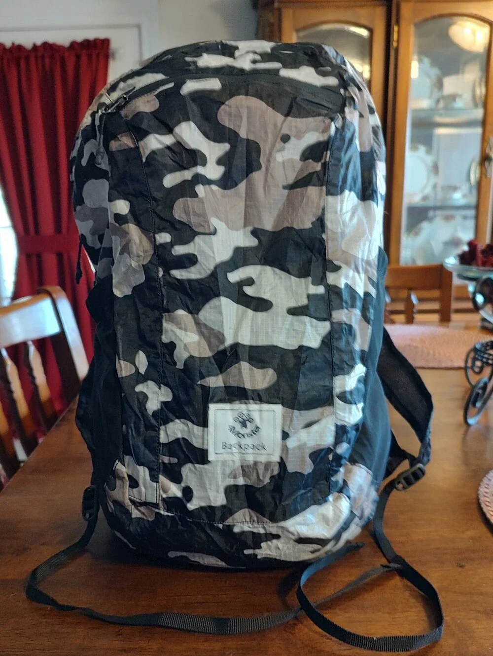 Camouflage Men's Backpack - Gray & Black